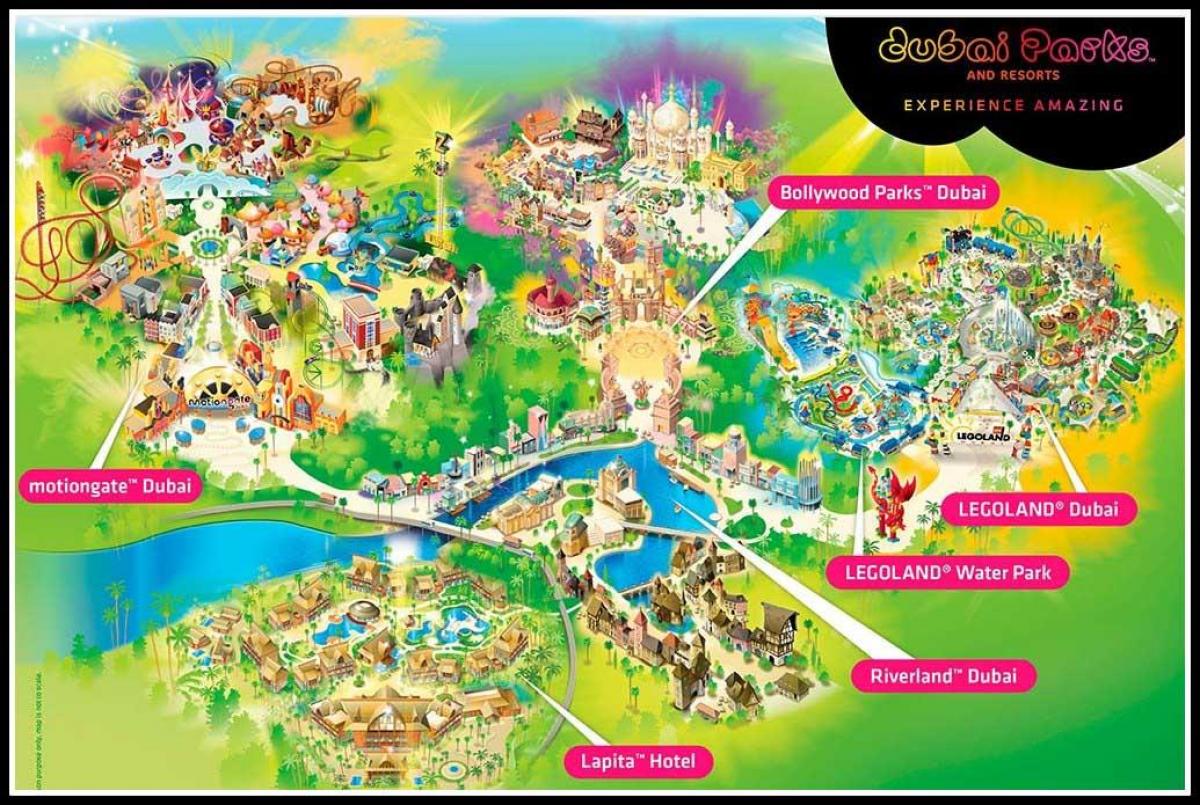 Dubai parks and resorts asukoht kaardil