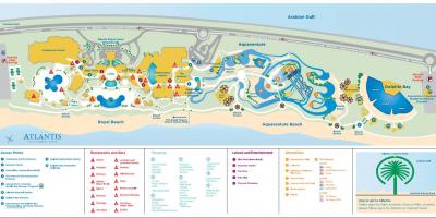 Kaart Atlantis Dubai