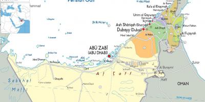 Kaart Dubai araabia Ühendemiraadid