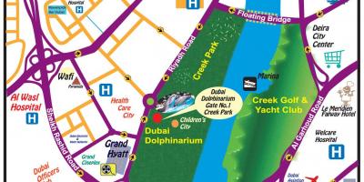 Dolphin show Dubai asukoht kaardil