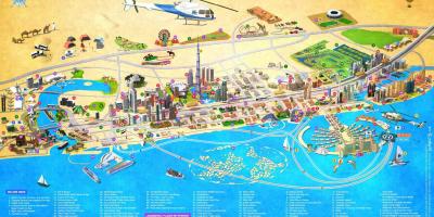 Dubai vaatamisväärsuste kaardil