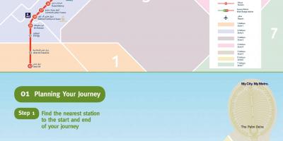 Metroo kaart Dubai roheline joon