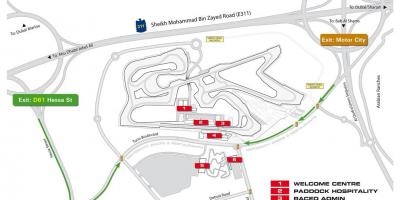 Kaart Dubai motor city