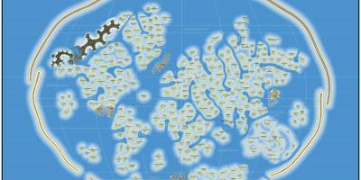 Maailma kaart saar Dubai