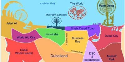 Kaart Dubailand