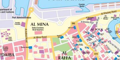 Dubai sadam kaart