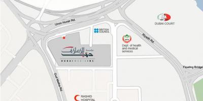 Rashid haigla Dubai asukoht kaardil