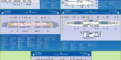 Terminal 3 Dubai lennujaam kaart