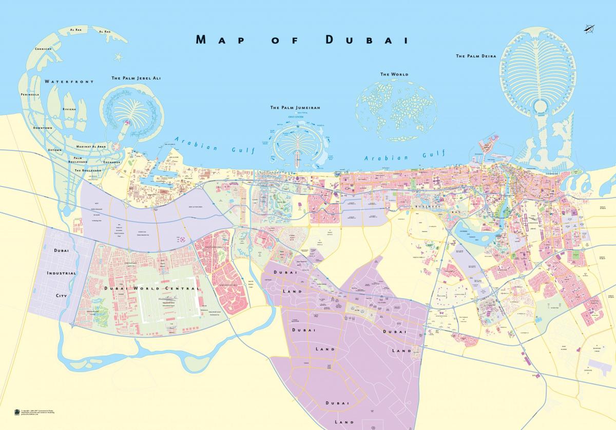 kaart Dubai linnas