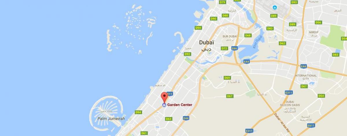 Dubai aianduskeskus asukoht kaardil