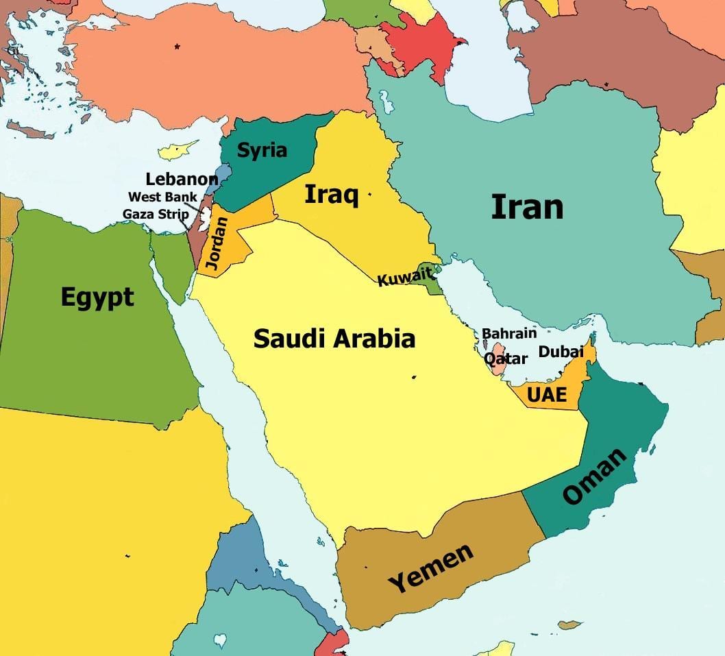 Dubai kaart lähis-ida