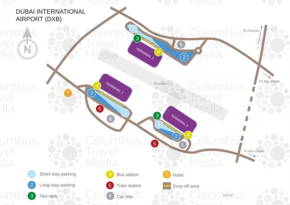 Dubai terminali kaart