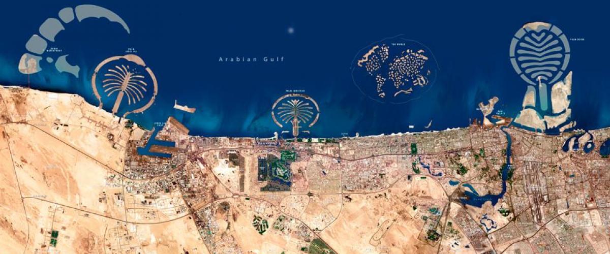 satelliit-kaart Dubai
