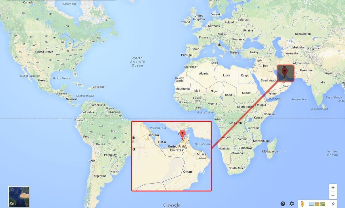 Dubai maailmakaardil