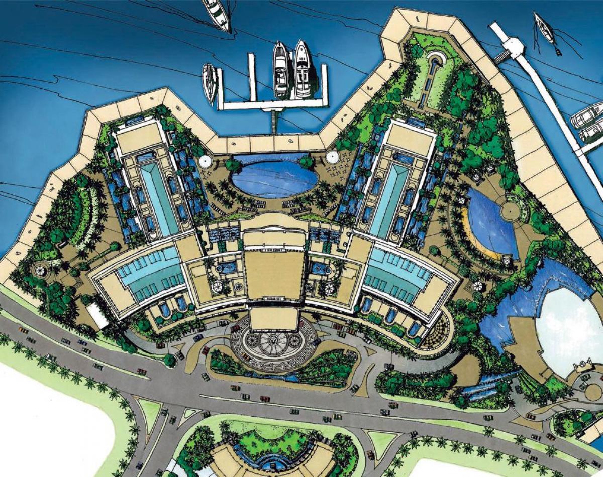 kaart Palazzo Versace Dubai